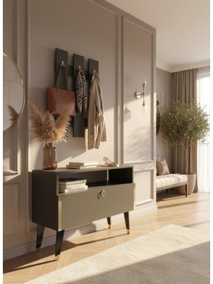 Resital Portmanto Vestiyer - GP7004-4 - Antrasit Gold