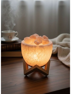 PremiumPort Himalaya Tuz Lambası, Figürlü Çankırı Ateş Çanağı, 3-4 Kg, Sağlıklı ve Doğal Atmosfer