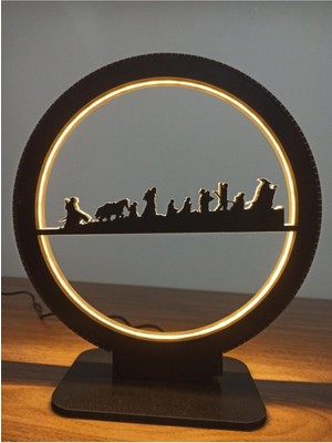 PremiumPort Yüzüklerin Efendisi Temalı Masa Üstü Gece Lambası, Şık ve Kullanışlı Tasarım