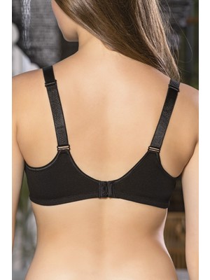 bebekokusu Siyah Anne Için Konforlu Emzirme Sütyeni,pamuklutelsiz,süngersiz, Mom Bra