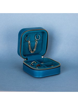 Feyza Design Şık ve Dayanıklı Deri Takı Saklama Kutusu, Düzenli ve Zarif Tasarım