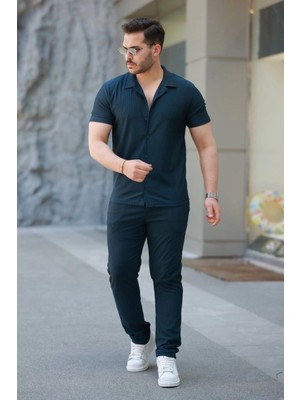 Pilelistore- Erkek Ottoman Kumaş Pantolon Gömlek Takım