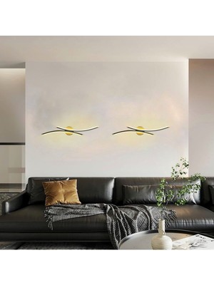 PremiumPort Hılal Sarjlı Duvar Aplik Gold Kasa Günışığı 3000K