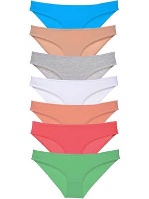 bebekokusu 7 Adet Süper Eko Set Likralı Kadın Slip Külot Set 6