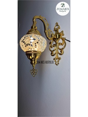 PremiumPort El Yapımı Gold Renk Aplik, Şık ve Zarif Dekorasyon Parçası