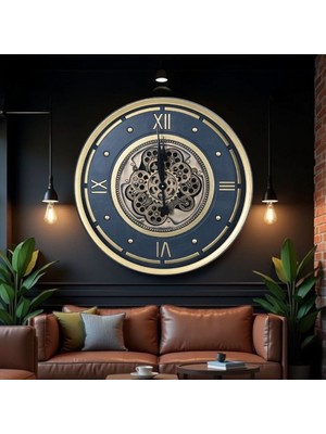 Store Mania Çarklı Duvar Saati 60 cm STRMIA-RSTTT34