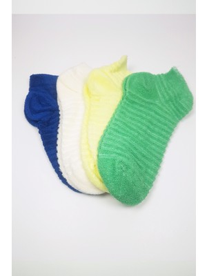 bebekokusu Kadın Havlu Patik Bilek Çorap Ev Çorabı 4 Çift