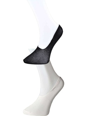 bebekokusu Siyah ve Beyaz Kadın Babet Çorap 9 Çift