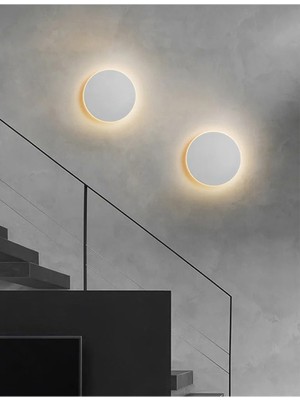 PremiumPort Şık 14 cm Dokunmatik Duvar Aplikası, 3 Renkli Modern Aydınlatma