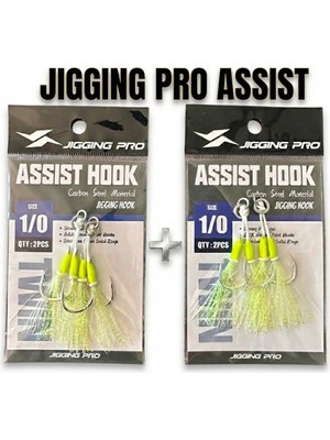 Fb Cup Jig Assist Hook 1/0 Ikili Set
