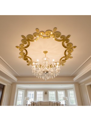 PremiumPort Şık Tavan Dekoru ve Lamba Üstü Süsü, Ev Dekorasyonu Için Renkli Seçenekler