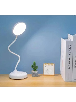 PremiumPort LED Masa Lambası, Şarjlı, 3 Renk Seviyesi, Dimerli, Taşınabilir