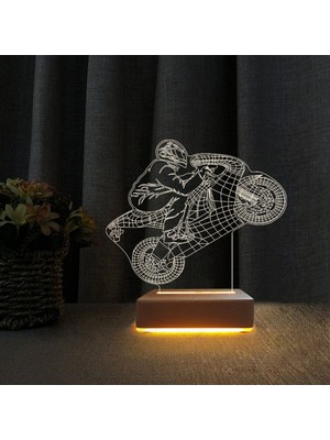 PremiumPort Racing Motor Tasarımlı LED Gece Lambası, Doğum Günü Hediye Alternatifi