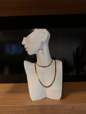 Feyza Design Şık Dekoratif Takı Mankeni Teşhir Standı 25 Cm, 2'li Set