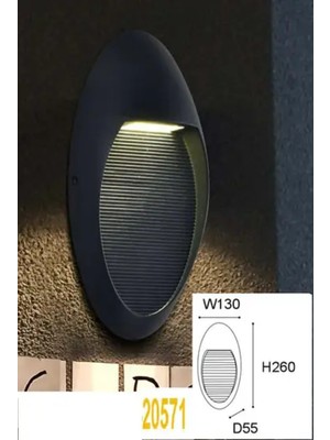 PremiumPort Antrasit Renk Alüminyum Döküm 4W LED Iç/dış Mekan Duvar Aplikası