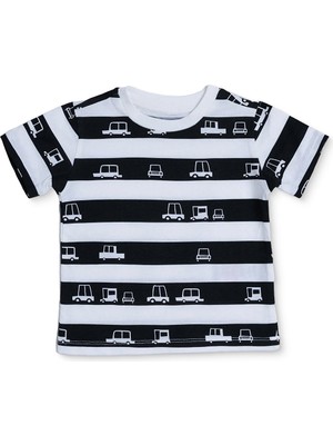 Hellobaby Hellobaby Erkek Bebek Tshirt Taşıtlar Bisiklet Yaka Kısa Kol