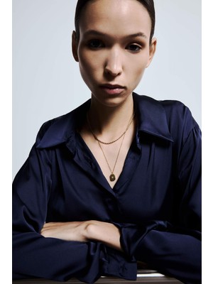 DeFacto Kadın Gold 2'li Çelik Kolye G2866AXNS