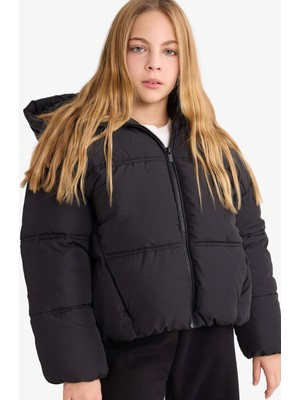 DeFacto Kapüşonlu Mont Kız Çocuk F5876A826SP