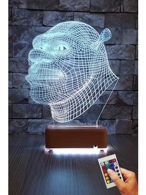 PremiumPort Renkli 3D LED Gece Lambası, Eğlenceli ve Yaratıcı Dekorasyon Için Ideal