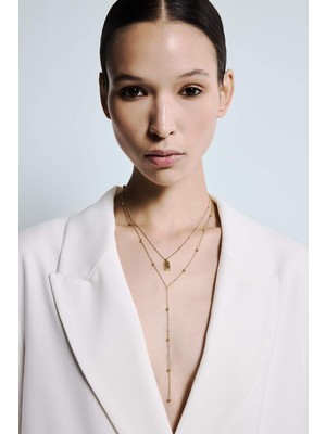 DeFacto Kadın Gold 2'li Çelik Kolye G2853AXNS