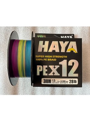 Fb Cup Haya PEX12 12 Kat %100 Pe Örgü Ip Misina 300 Metre - 0.209MM 28LB (1.5 Numara)