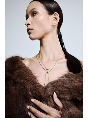 DeFacto Kadın Gold 2'li Çelik Kolye G2859AXNS