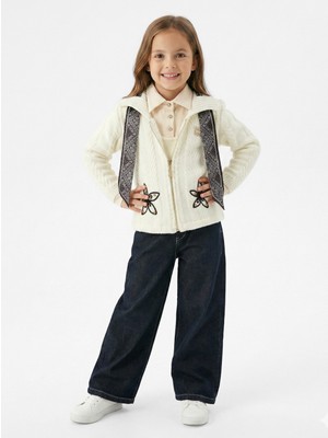 Kız Çocuk Fularlı 3lü Alt-Üst Takım 11-14 Yaş 25562