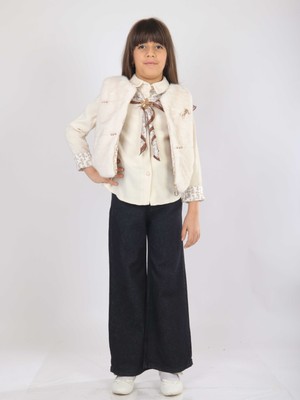 Hamada Tex Kız Çocuk 3lu Alt Üst Takım 7-14 Yaş 3904-4904