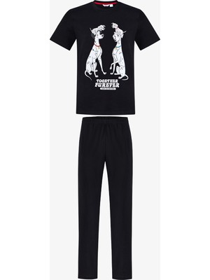 Penti Erkek Siyah Lic-Twin Guard Pijama Takımı