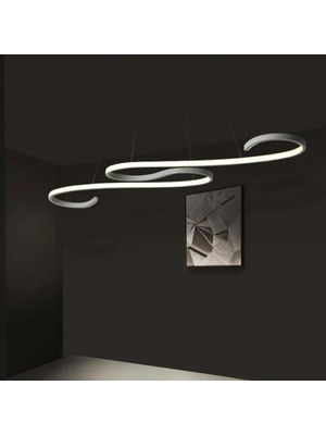 PremiumPort Modern Sarkıt Avize 120CM Antrasit Gövde, 3 Renk Işık, Ihracat Kalitesi