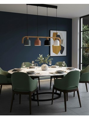 PremiumPort Modern 4'lü Sıralı Sarkıt Aydınlatma, Şık ve Fonksiyonel Tasarım