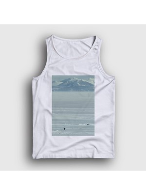 Presmono Unisex Beyaz Mountains Nihilist Penguin Penguen Atlet