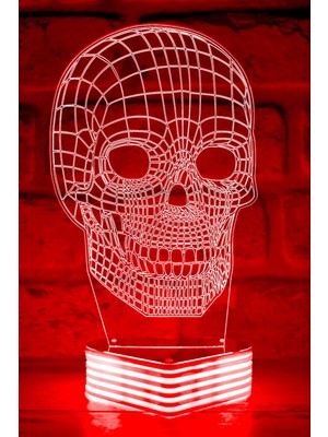PremiumPort 3D Kuru Kafa LED Lamba, Şık ve Modern Dekorasyon Parçası