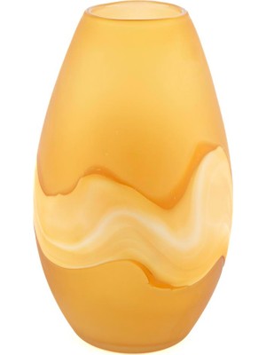 Mikasa Moor Oranj Buzlu Degrade Cam Vazo 19X31CM