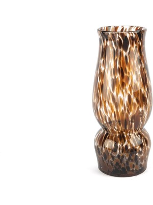 Mikasa Moor Kahverengi Desenli Cam Vazo 32X13CM