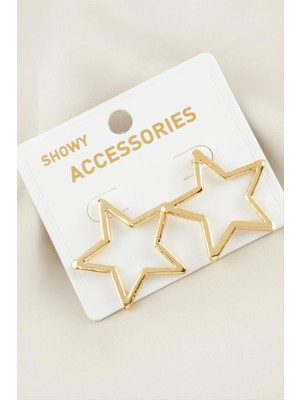 Nacario Yıldız Yeni Sezon Metal Küpe