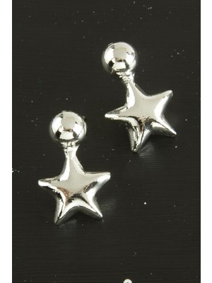 Nacario Yıldız Yeni Sezon Metal Küpe