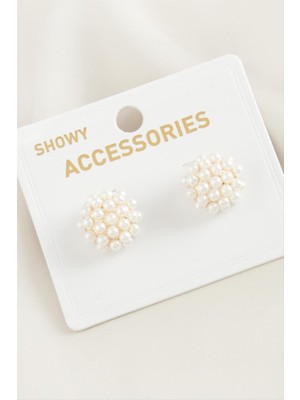 Nacario Çiçek Inci Küpe