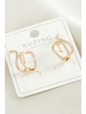 Nacario Xuping Zirkon Taşlı Lüks Çelik Küpe