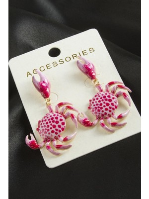 Nacario Yengeç Mineli Küpe