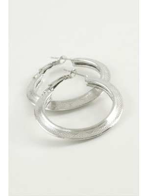 Nacario Üçgen Halka Küpe 4 cm