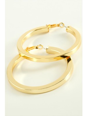 Nacario Ezme Halka Küpe 6 cm