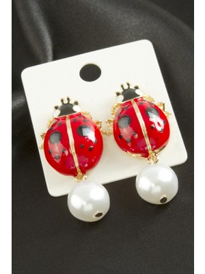 Nacario Uğur Böceği Zr Model Küpe