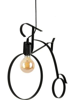 PremiumPort Nostaljik Metal Bisiklet Sarkıt Avize, Vintage ve Retro Tarz Dekorasyon