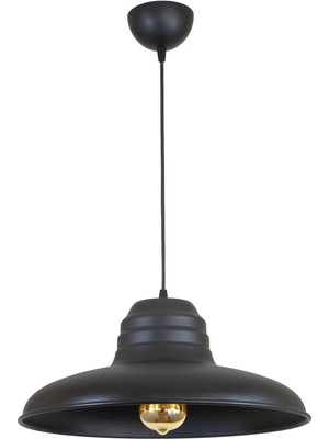 PremiumPort Rustik Modern Metal Tekli Sarkıt Avize, Şık ve Şehir Tarzı Aydınlatma