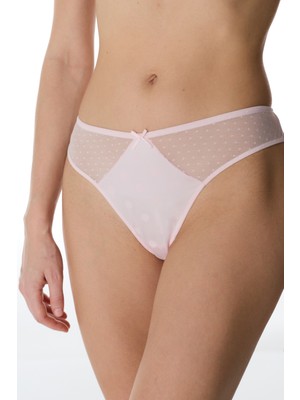 Penti Açık Pembe Dot Saten Brazilian Külot