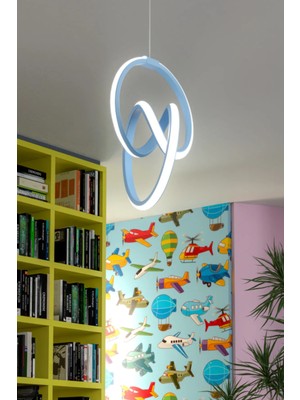 PremiumPort Modern Sarkıt LED Avize, Beyaz Işık, Ultra Güçlü, Salon ve Mutfak Için