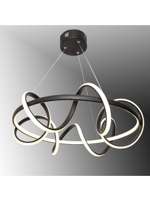 PremiumPort Modern Sarkıt LED Avize, Beyaz Işık, Şık ve Şeffaf Tasarım
