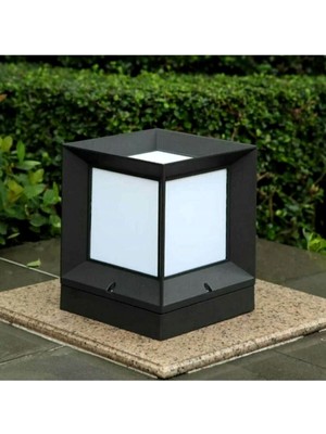 PremiumPort Kare Küp Bahçe Aydınlatma Seti, Dekoratif ve Şık Dış Mekan Aydınlatması