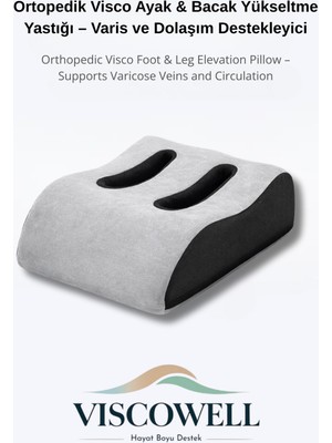 Viscowell Ortopedik Visco Ayak & Bacak Yükseltme Yastığı ve Dolaşım Destekleyici